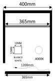 BARRA LED BL C/SENSOR 2W 12V 4000K MUEBL 40CM    