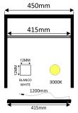 BARRA LED BL C/SENSOR 3W 12V 3000K MUEBL 50CM    