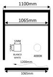 BARRA LED BL C/SENSOR 6W 12V 4000K MUEBL 110CM    