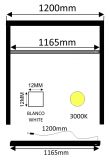 BARRA LED BL C/SENSOR 6W 12V 3000K MUEBL 120CM    