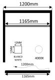 BARRA LED BL C/SENSOR 6W 12V 4000K MUEBL 120CM    