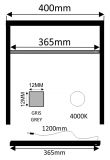 BARRA LED GR C/SENSOR 2W 12V 4000K MUEBL 40CM    