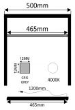 BARRA LED GR C/SENSOR 3W 12V 4000K MUEBL 50CM    