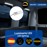 LUM LED 300x32x11MM BL 8W 12/24V DIMMER 6000K