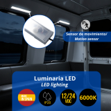 LUM LED 300x32x11MM BL 8W 12/24V SENSOR 6000K