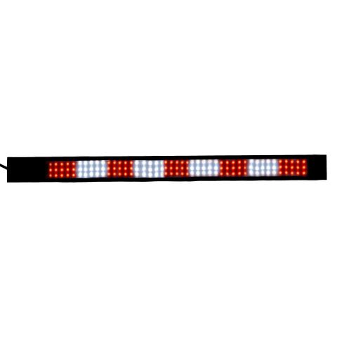 BANDERA LED 5 ROJO + 4 BLANCO 12/24V 500x32x11MM