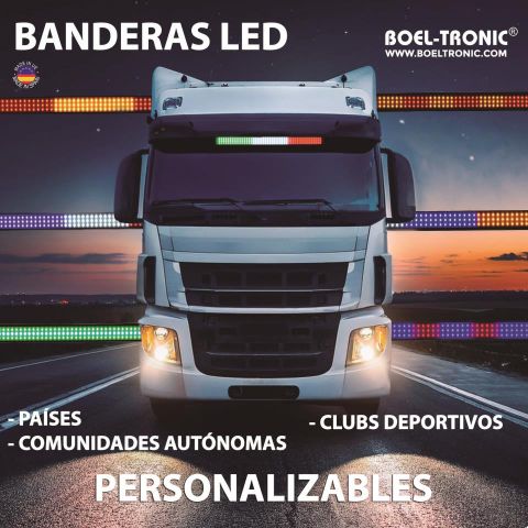 BANDERA LED RUMANÍA 12V 450x32x11MM