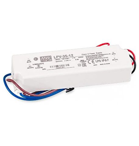 F. ALIMENTACIÓN 35W 12VDC IP67 MEAN WELL